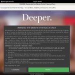 Deeper.com Working Accounts