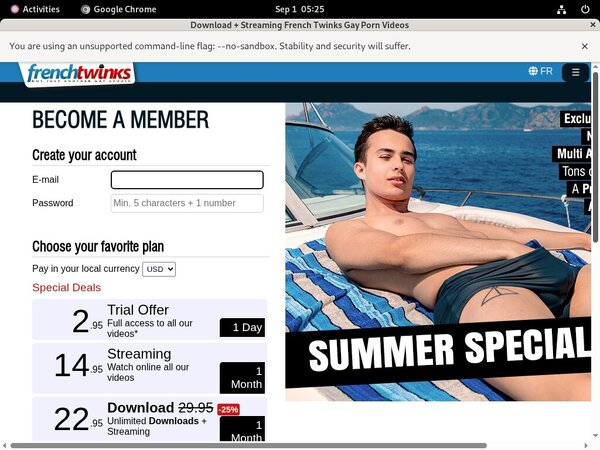 Discounts French Twinks
