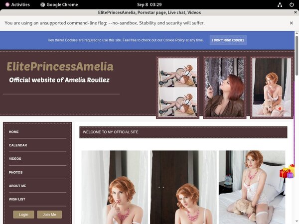 ElitePrincesAmelia Live