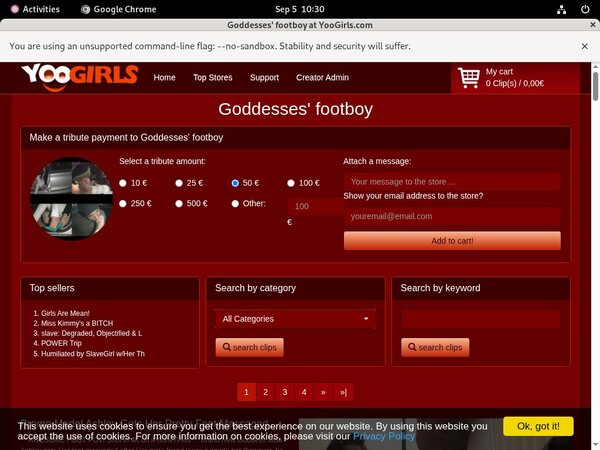 Footboy Goddesses Discount Deal