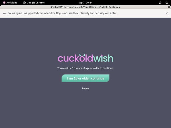 Get A Free Cuckold Wish Account