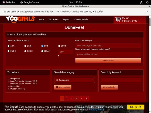 Get Dunefeet Password