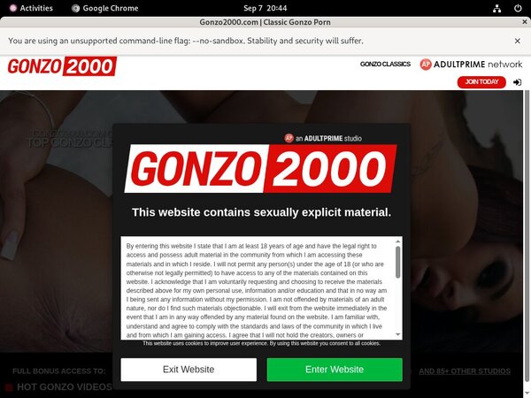 Gonzo 2000 Sign Up Gonzo 2000 Sign Up