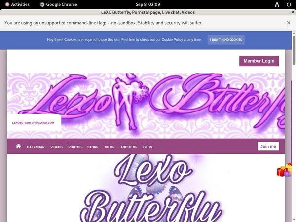 Lexobutterflyxxx.com With Maestro Card