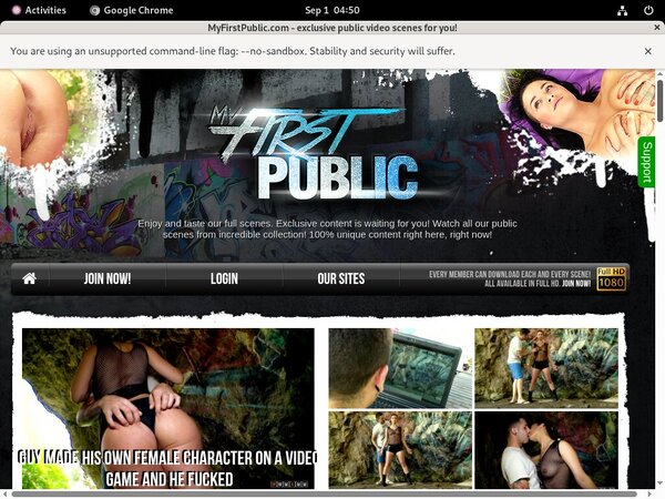 My First Public Hd Videos