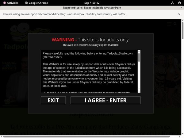 Tadpolexstudio.com Billing Page