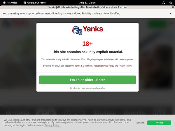 Yanks.com Free Trial Membership