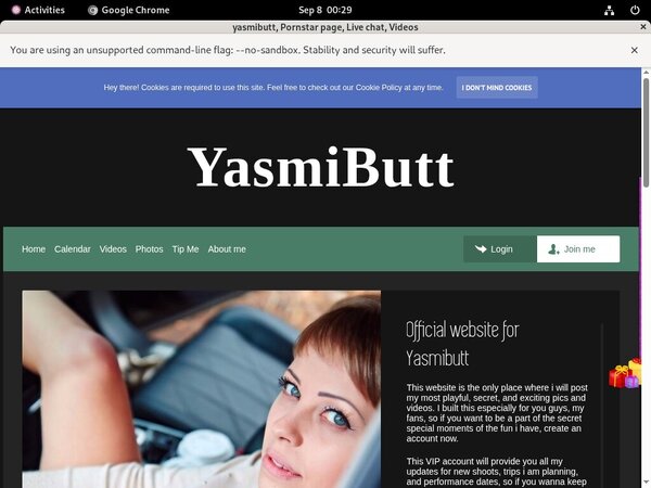 Yasmibutt.modelcentro.com Benutzername
