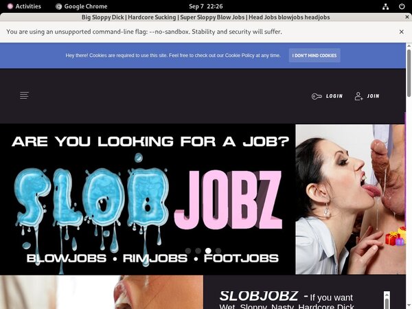 Slobjobz Member Account
